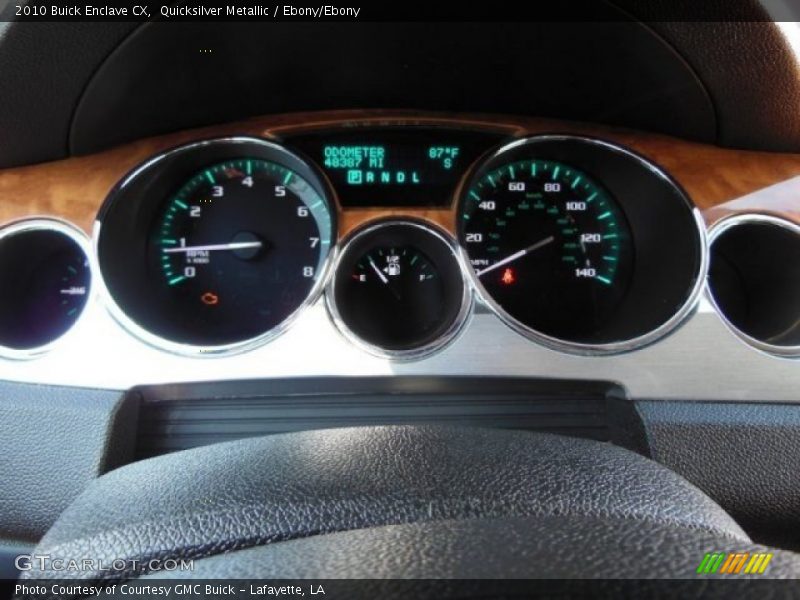 Quicksilver Metallic / Ebony/Ebony 2010 Buick Enclave CX