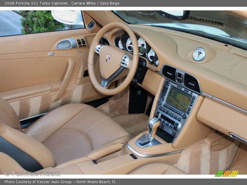  2008 911 Turbo Cabriolet Sand Beige Interior