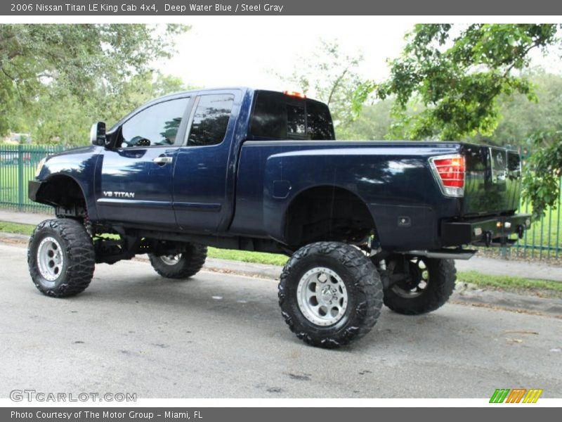Deep Water Blue / Steel Gray 2006 Nissan Titan LE King Cab 4x4