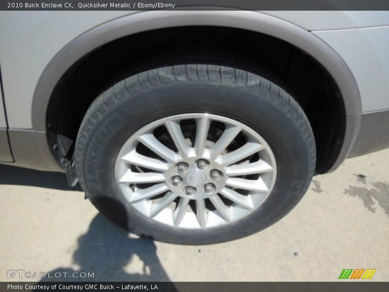 Quicksilver Metallic / Ebony/Ebony 2010 Buick Enclave CX
