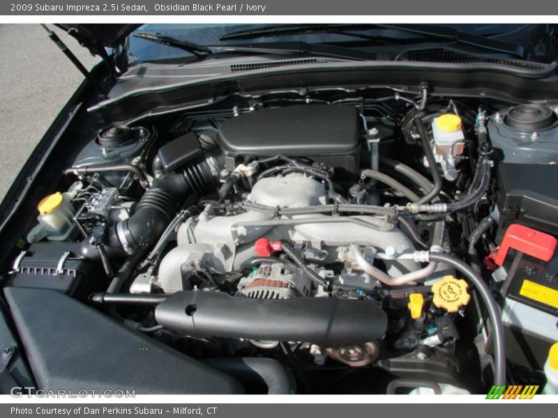 Obsidian Black Pearl / Ivory 2009 Subaru Impreza 2.5i Sedan