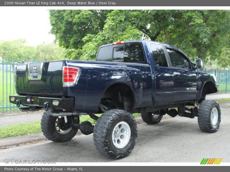 Deep Water Blue / Steel Gray 2006 Nissan Titan LE King Cab 4x4