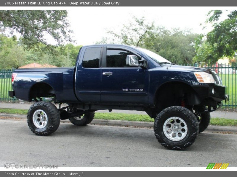 Deep Water Blue / Steel Gray 2006 Nissan Titan LE King Cab 4x4