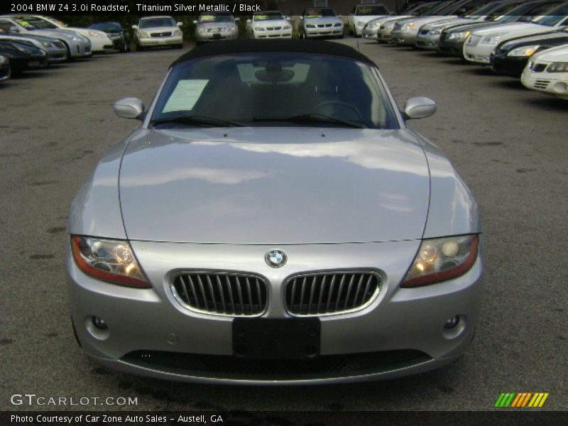 Titanium Silver Metallic / Black 2004 BMW Z4 3.0i Roadster