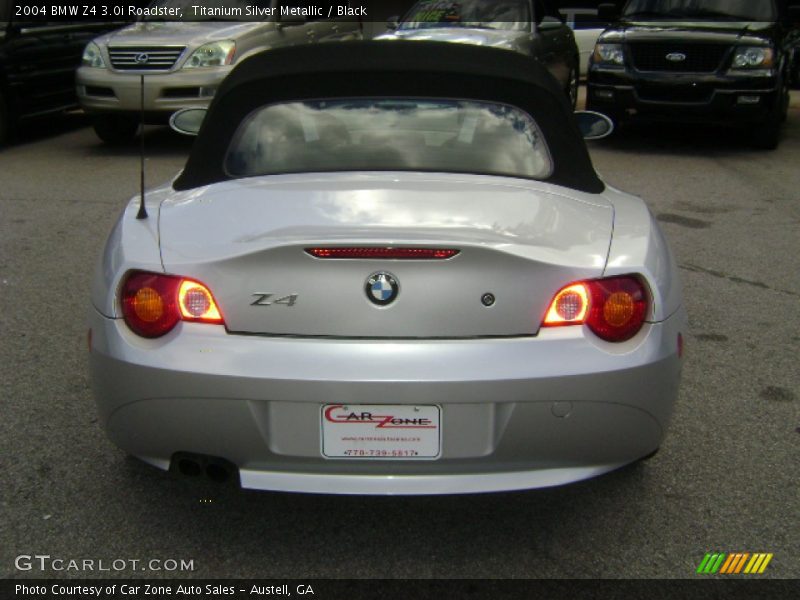 Titanium Silver Metallic / Black 2004 BMW Z4 3.0i Roadster