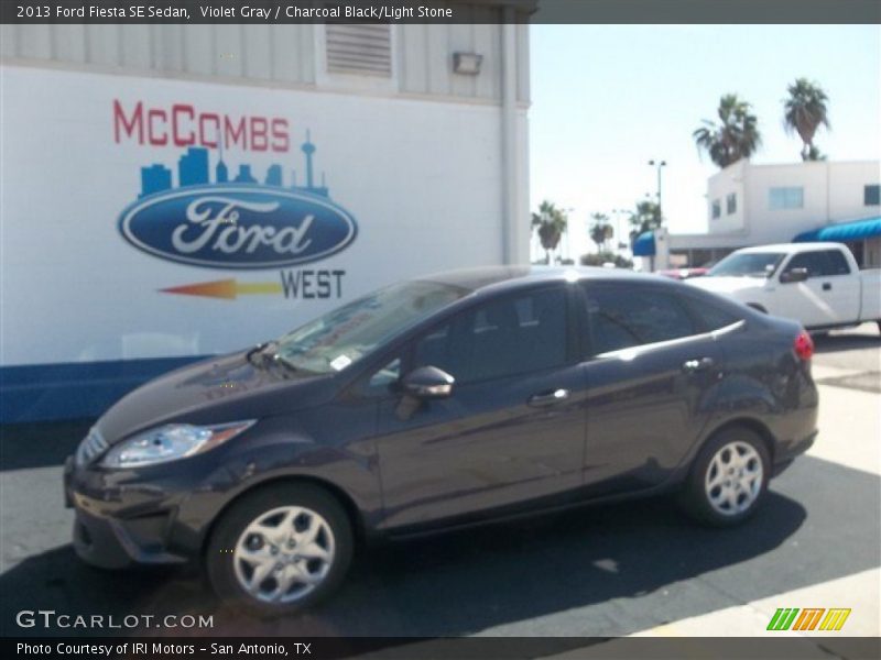Violet Gray / Charcoal Black/Light Stone 2013 Ford Fiesta SE Sedan