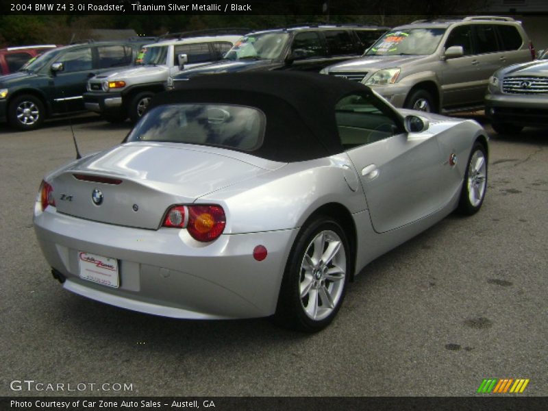 Titanium Silver Metallic / Black 2004 BMW Z4 3.0i Roadster