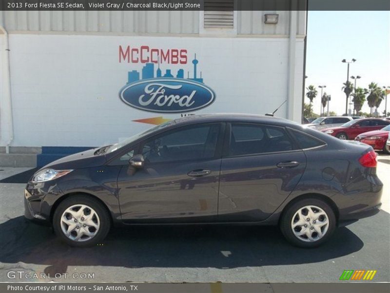 Violet Gray / Charcoal Black/Light Stone 2013 Ford Fiesta SE Sedan