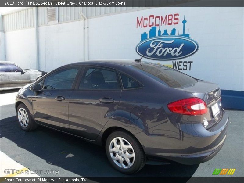Violet Gray / Charcoal Black/Light Stone 2013 Ford Fiesta SE Sedan