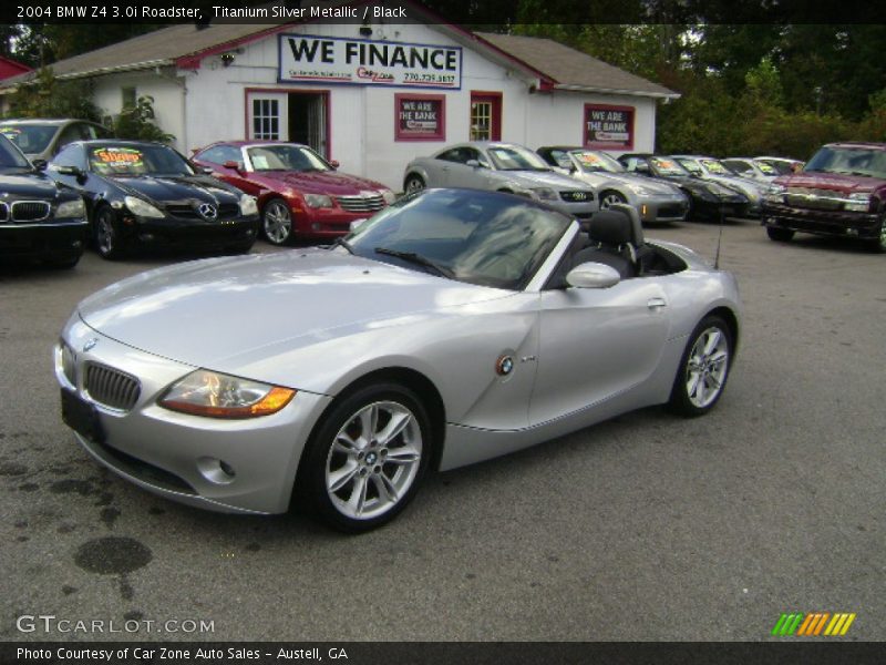 Titanium Silver Metallic / Black 2004 BMW Z4 3.0i Roadster