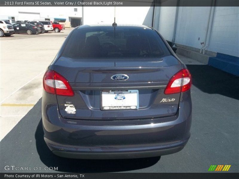 Violet Gray / Charcoal Black/Light Stone 2013 Ford Fiesta SE Sedan