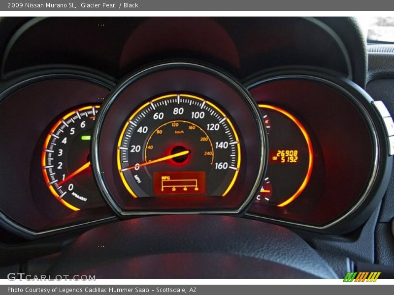 Glacier Pearl / Black 2009 Nissan Murano SL