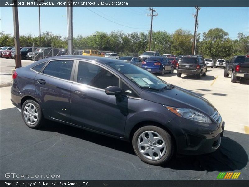 Violet Gray / Charcoal Black/Light Stone 2013 Ford Fiesta SE Sedan