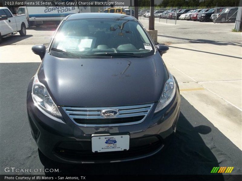Violet Gray / Charcoal Black/Light Stone 2013 Ford Fiesta SE Sedan