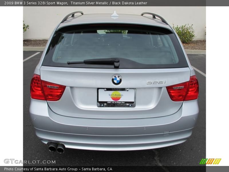 Titanium Silver Metallic / Black Dakota Leather 2009 BMW 3 Series 328i Sport Wagon