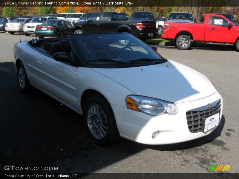 Stone White / Dark Slate Gray 2004 Chrysler Sebring Touring Convertible
