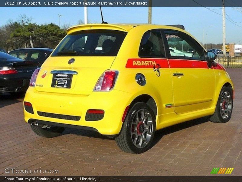  2012 500 Sport Giallo (Yellow)