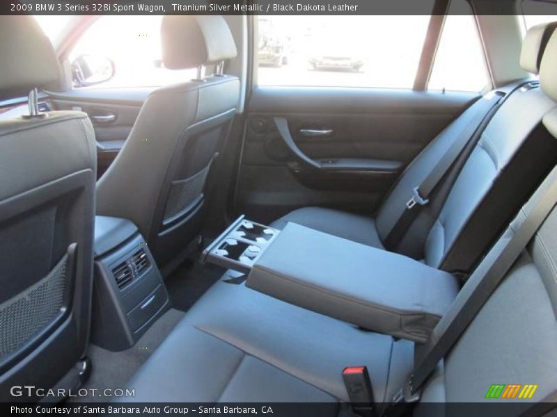 Titanium Silver Metallic / Black Dakota Leather 2009 BMW 3 Series 328i Sport Wagon