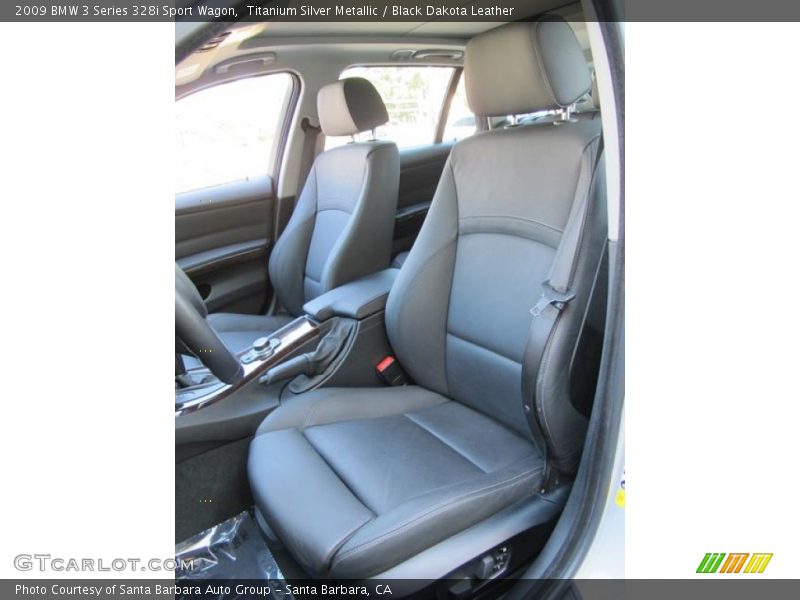 Titanium Silver Metallic / Black Dakota Leather 2009 BMW 3 Series 328i Sport Wagon