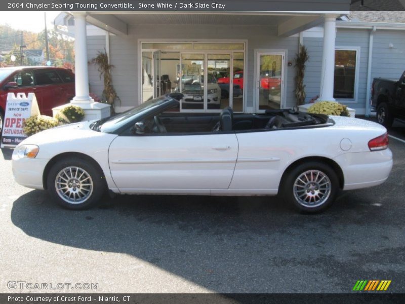 Stone White / Dark Slate Gray 2004 Chrysler Sebring Touring Convertible