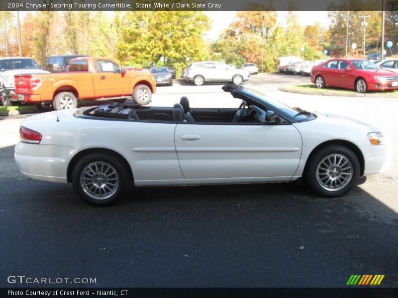 Stone White / Dark Slate Gray 2004 Chrysler Sebring Touring Convertible