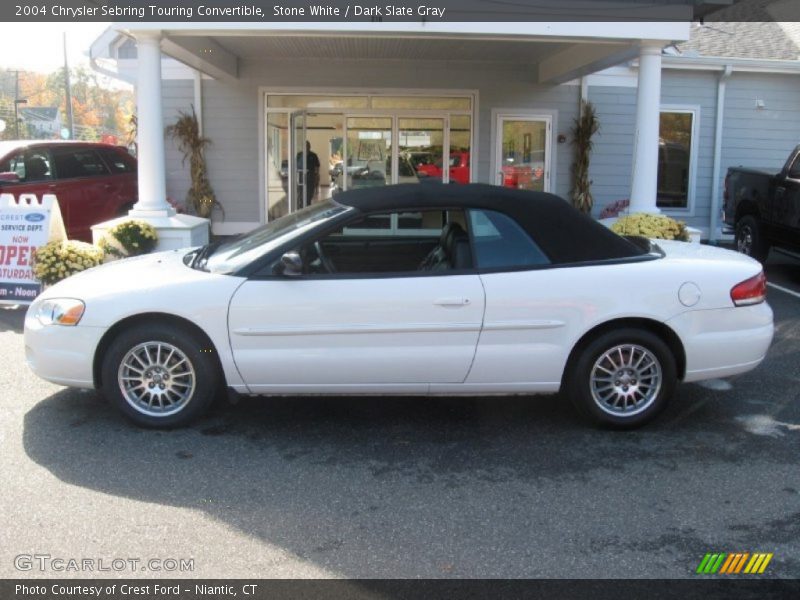 Stone White / Dark Slate Gray 2004 Chrysler Sebring Touring Convertible