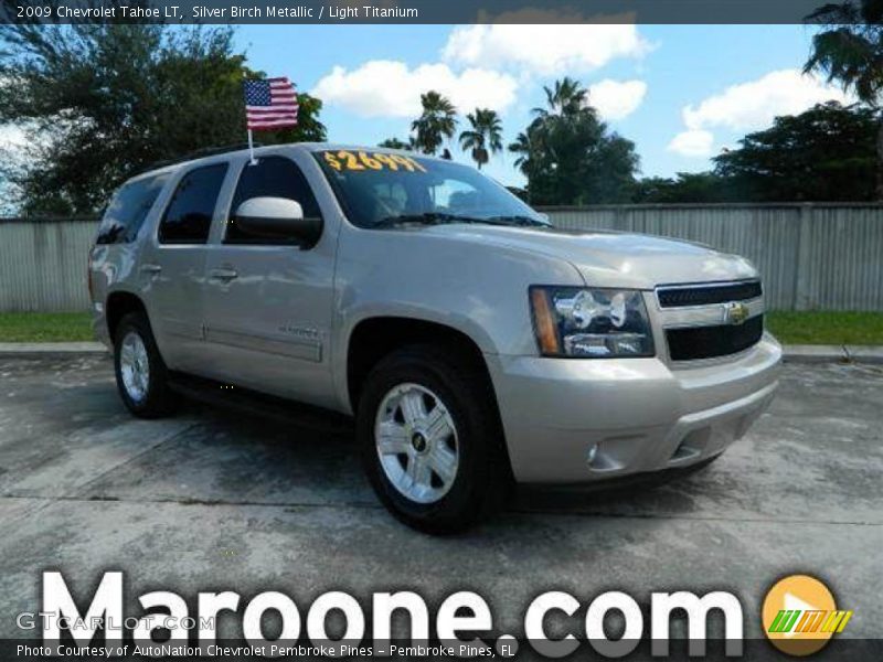 Silver Birch Metallic / Light Titanium 2009 Chevrolet Tahoe LT