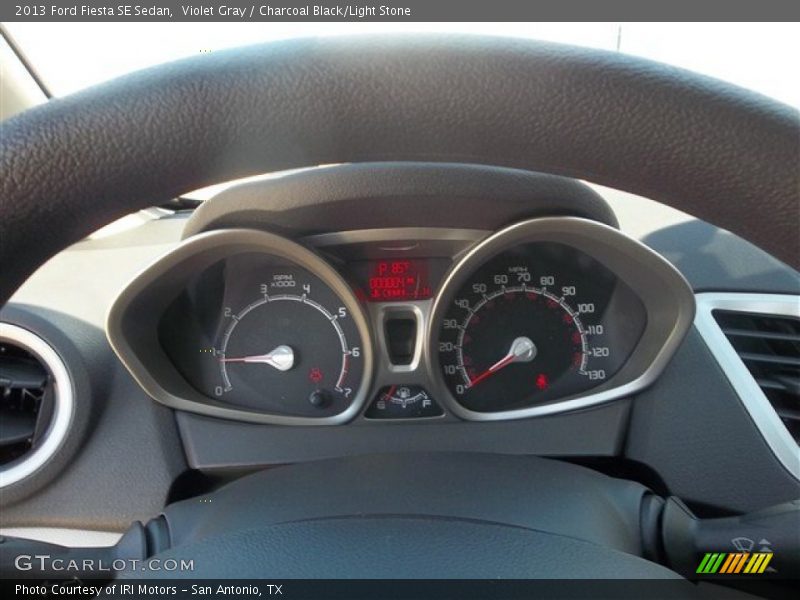 Violet Gray / Charcoal Black/Light Stone 2013 Ford Fiesta SE Sedan