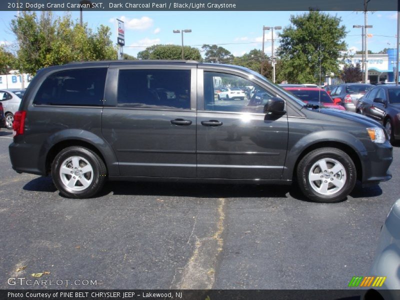 Dark Charcoal Pearl / Black/Light Graystone 2012 Dodge Grand Caravan SXT
