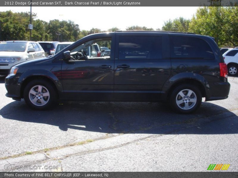 Dark Charcoal Pearl / Black/Light Graystone 2012 Dodge Grand Caravan SXT