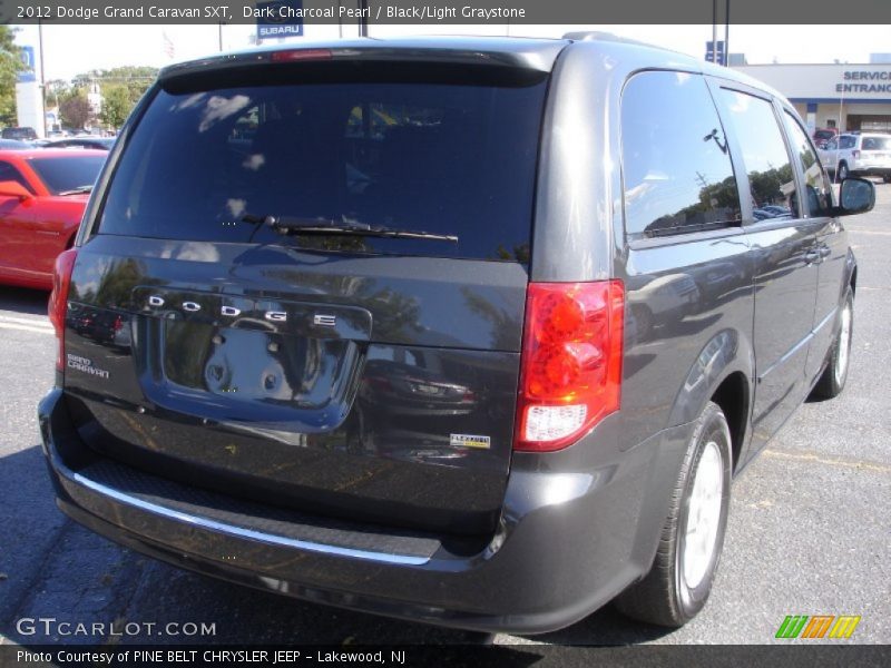 Dark Charcoal Pearl / Black/Light Graystone 2012 Dodge Grand Caravan SXT