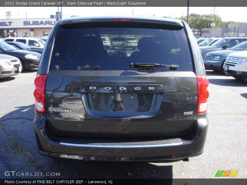 Dark Charcoal Pearl / Black/Light Graystone 2012 Dodge Grand Caravan SXT