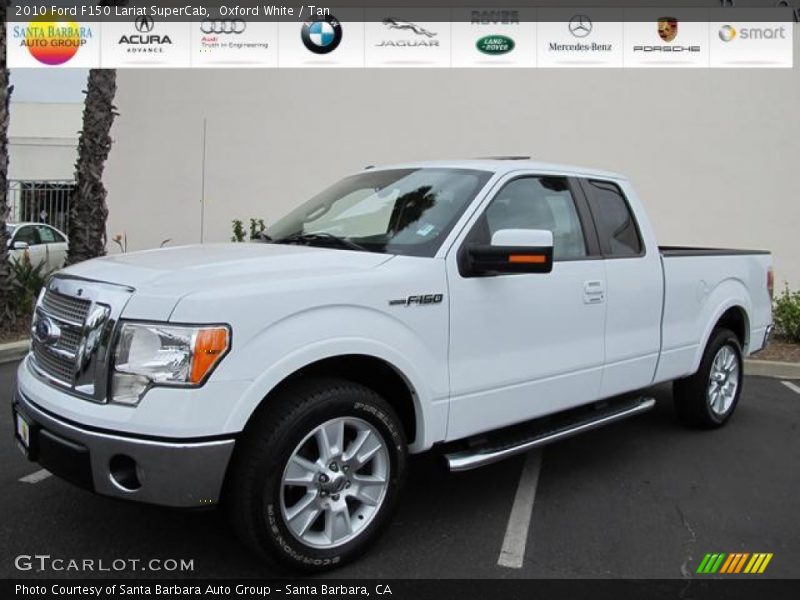 Oxford White / Tan 2010 Ford F150 Lariat SuperCab