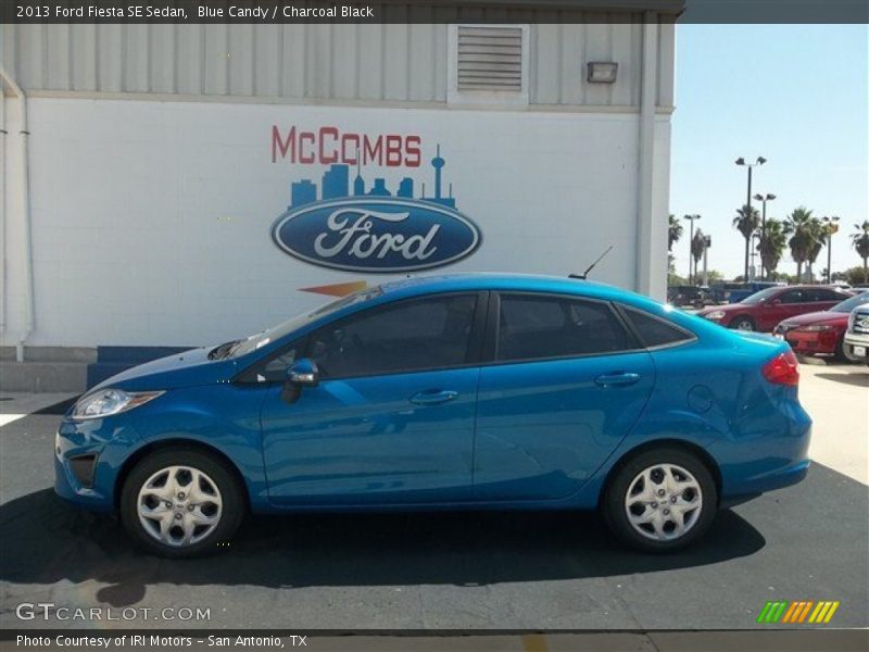 Blue Candy / Charcoal Black 2013 Ford Fiesta SE Sedan