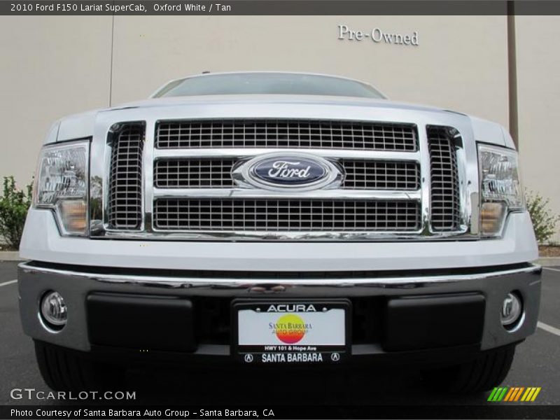 Oxford White / Tan 2010 Ford F150 Lariat SuperCab
