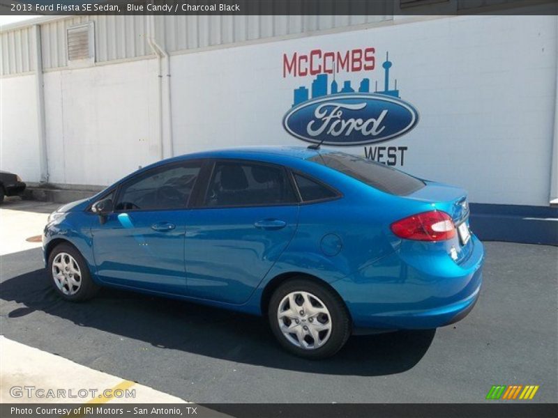 Blue Candy / Charcoal Black 2013 Ford Fiesta SE Sedan