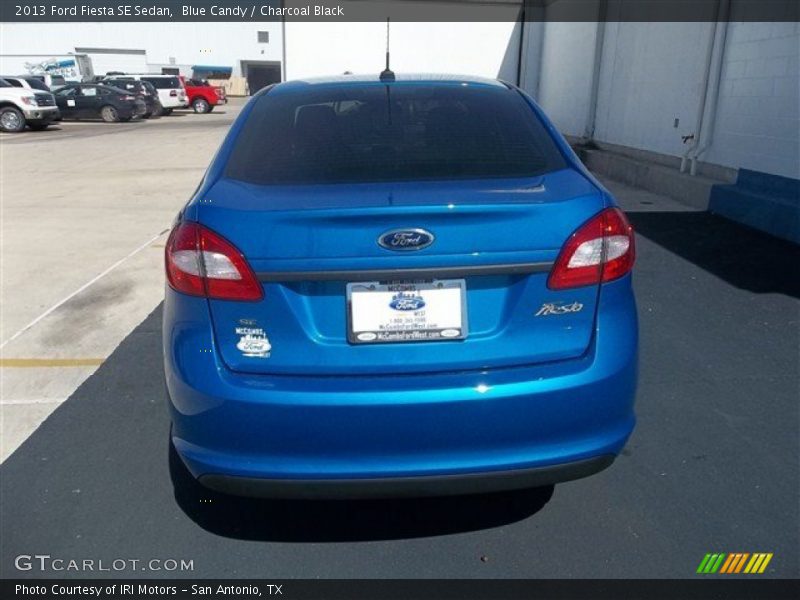 Blue Candy / Charcoal Black 2013 Ford Fiesta SE Sedan