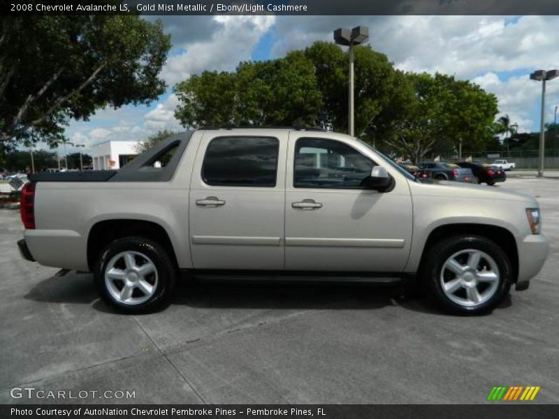 Gold Mist Metallic / Ebony/Light Cashmere 2008 Chevrolet Avalanche LS