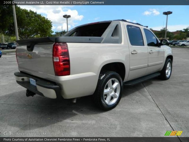 Gold Mist Metallic / Ebony/Light Cashmere 2008 Chevrolet Avalanche LS