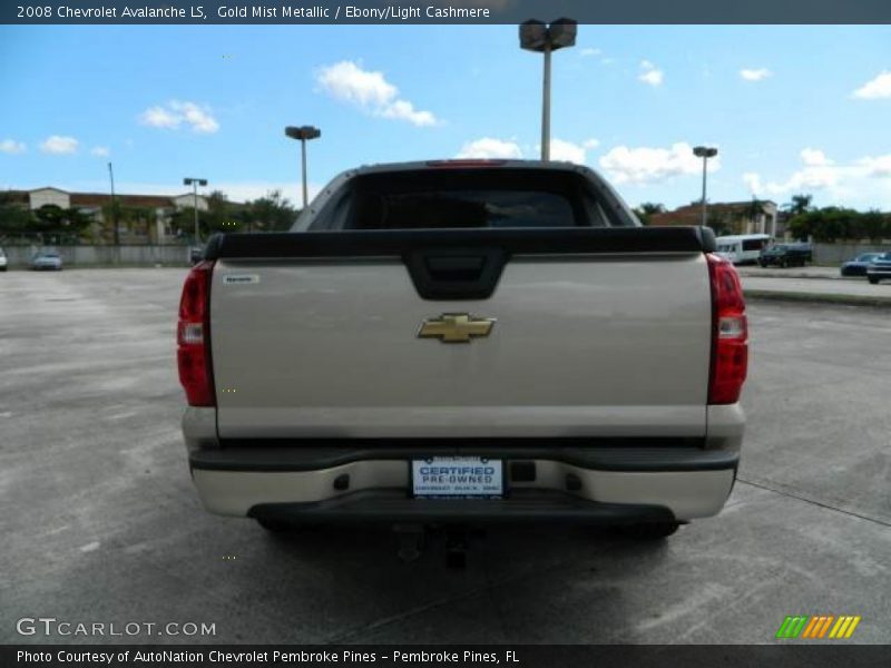 Gold Mist Metallic / Ebony/Light Cashmere 2008 Chevrolet Avalanche LS