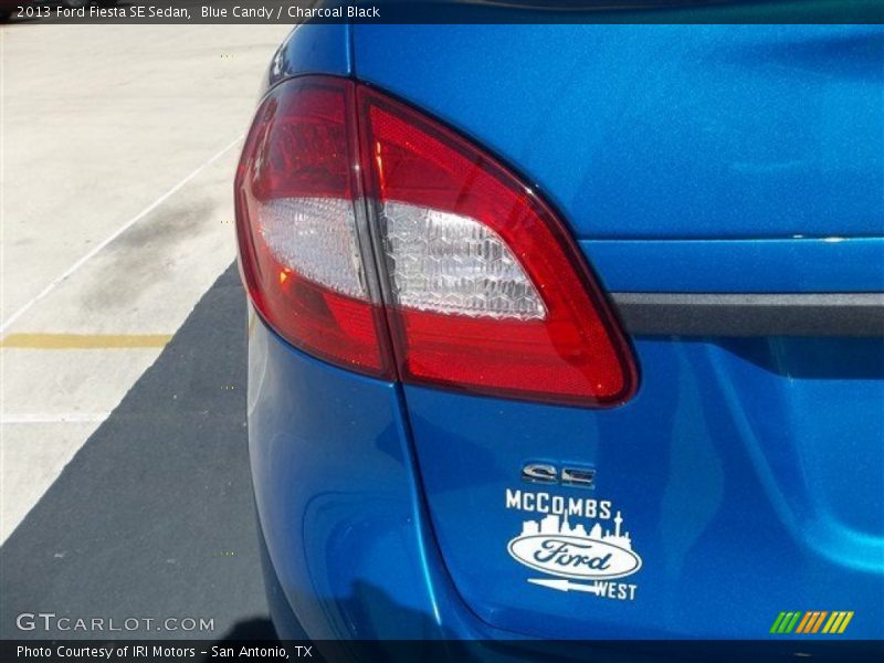 Blue Candy / Charcoal Black 2013 Ford Fiesta SE Sedan