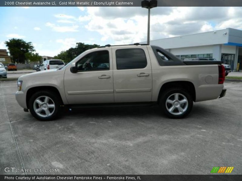 Gold Mist Metallic / Ebony/Light Cashmere 2008 Chevrolet Avalanche LS