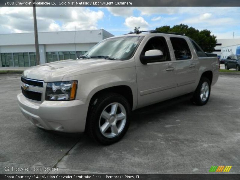 Gold Mist Metallic / Ebony/Light Cashmere 2008 Chevrolet Avalanche LS