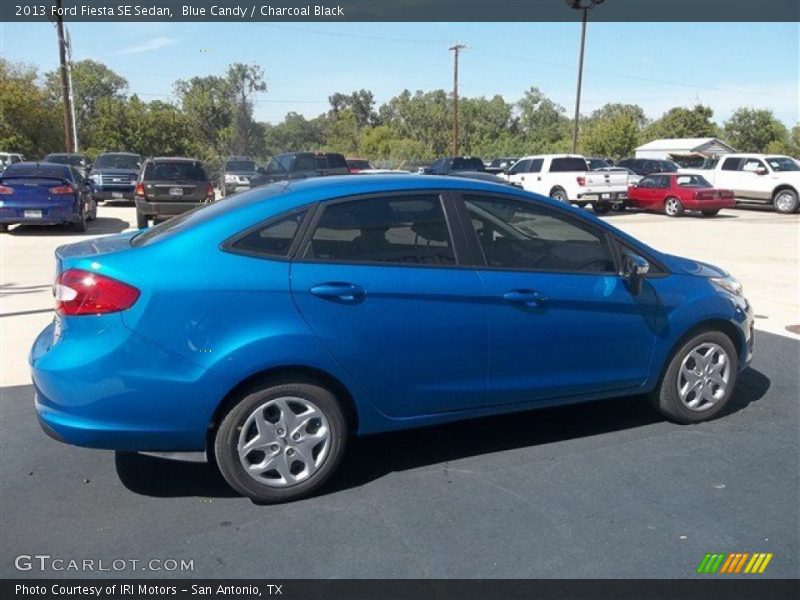 Blue Candy / Charcoal Black 2013 Ford Fiesta SE Sedan