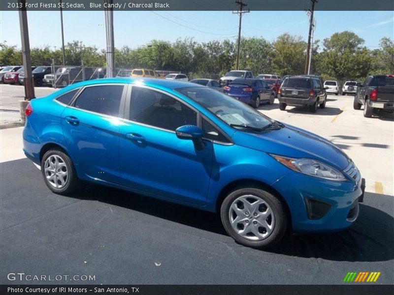 Blue Candy / Charcoal Black 2013 Ford Fiesta SE Sedan