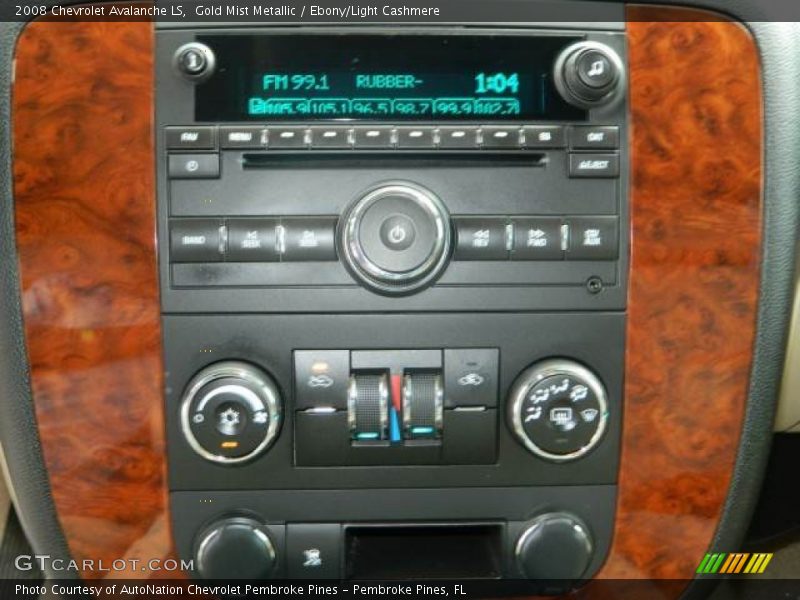 Gold Mist Metallic / Ebony/Light Cashmere 2008 Chevrolet Avalanche LS