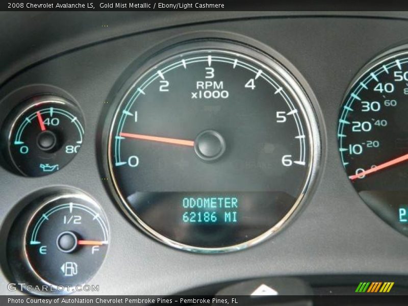 Gold Mist Metallic / Ebony/Light Cashmere 2008 Chevrolet Avalanche LS