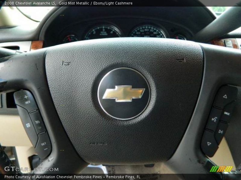 Gold Mist Metallic / Ebony/Light Cashmere 2008 Chevrolet Avalanche LS