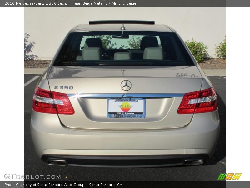 Pearl Beige Metallic / Almond Beige 2010 Mercedes-Benz E 350 Sedan