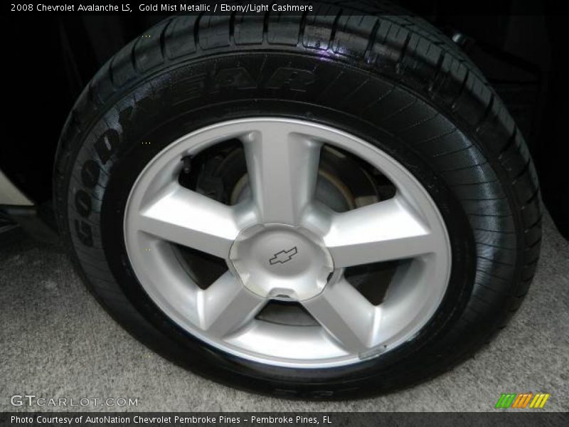 Gold Mist Metallic / Ebony/Light Cashmere 2008 Chevrolet Avalanche LS